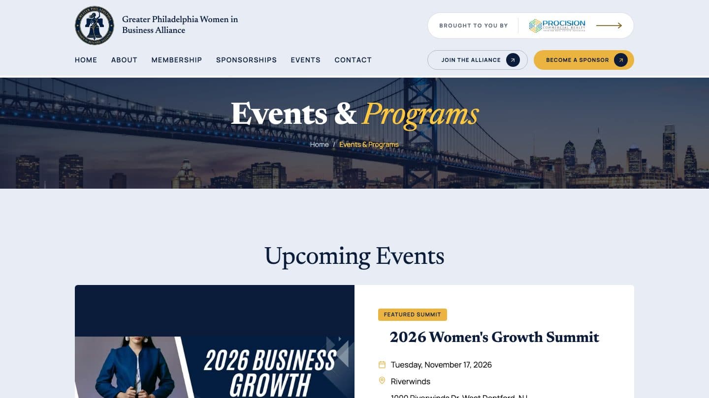 The gpwba.com events page.